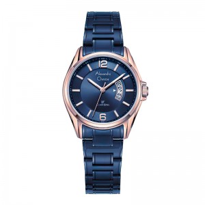 Alexandre Christie AC 8684 Rosegold Blue Lady LDBURBU